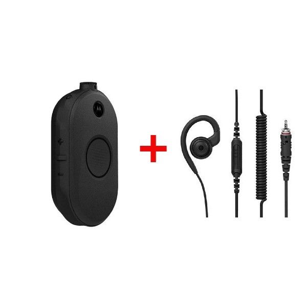 Motorola CLP446e + Motorola G-Shaped Earpiece