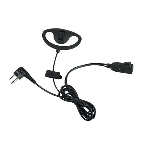 D-shaped Earpiece with PTT for Midland Radios