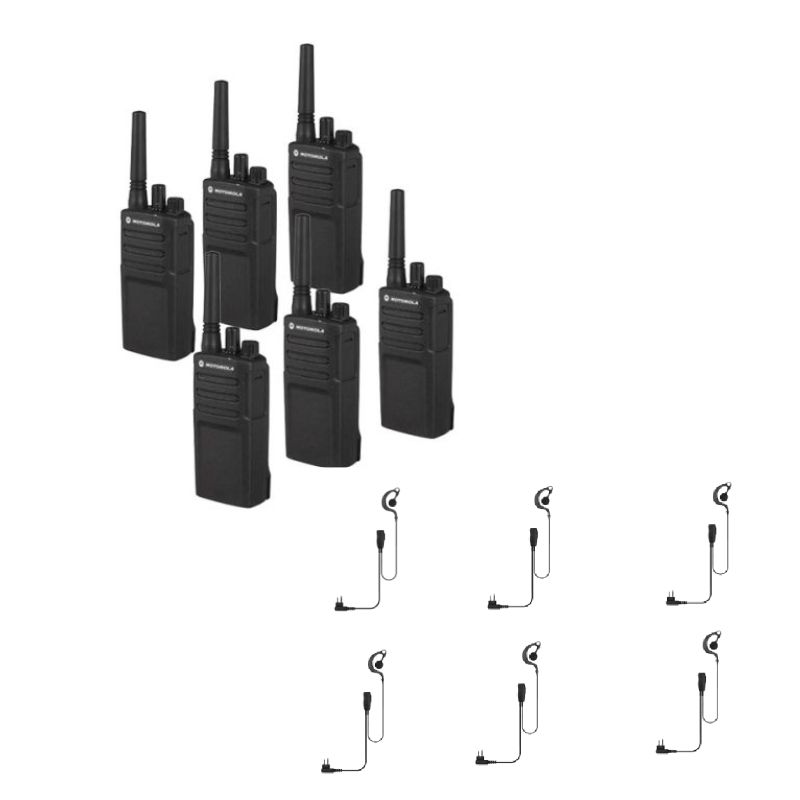 Motorola XT420 Six Pack + G-shaped earpiece