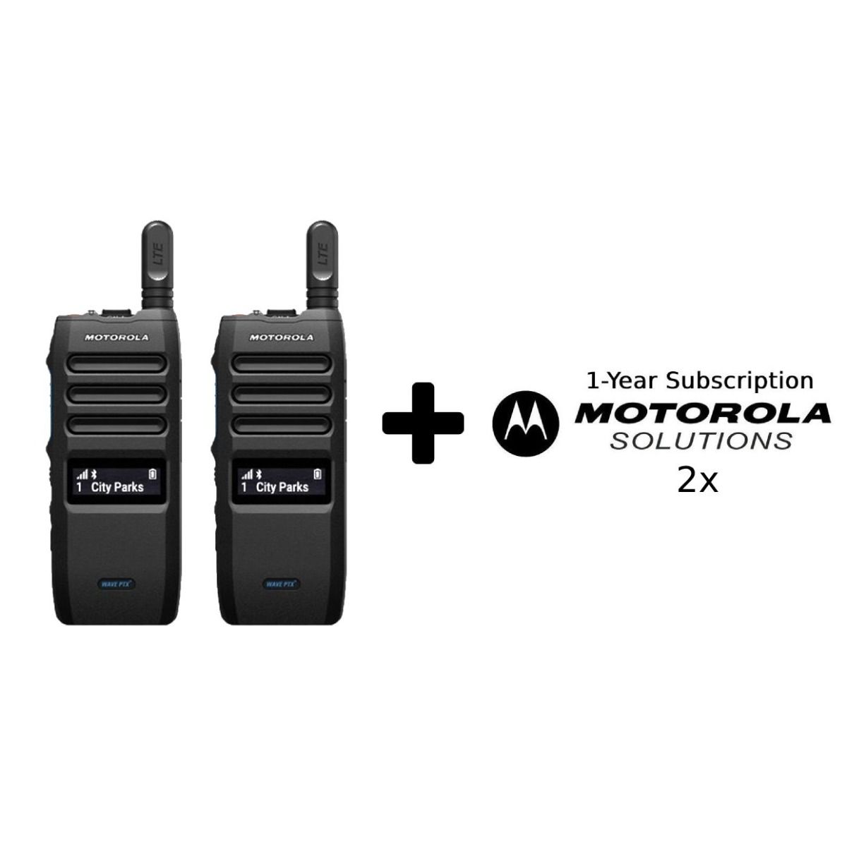 Motorola Wave TLK110 Twin Pack with Charger + 1 Year Subscription