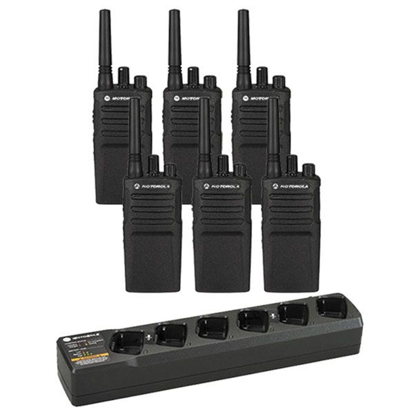 Motorola XT420 Six Pack with Six-Way Charger