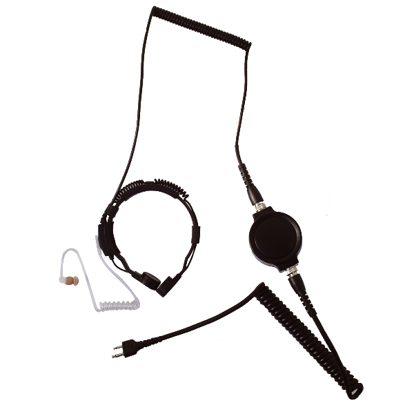 Throat Mic for Motorola 1-Pin Radios