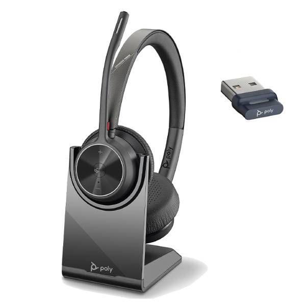 Poly Voyager 4320 USB-A: Microsoft Teams + Charging base 