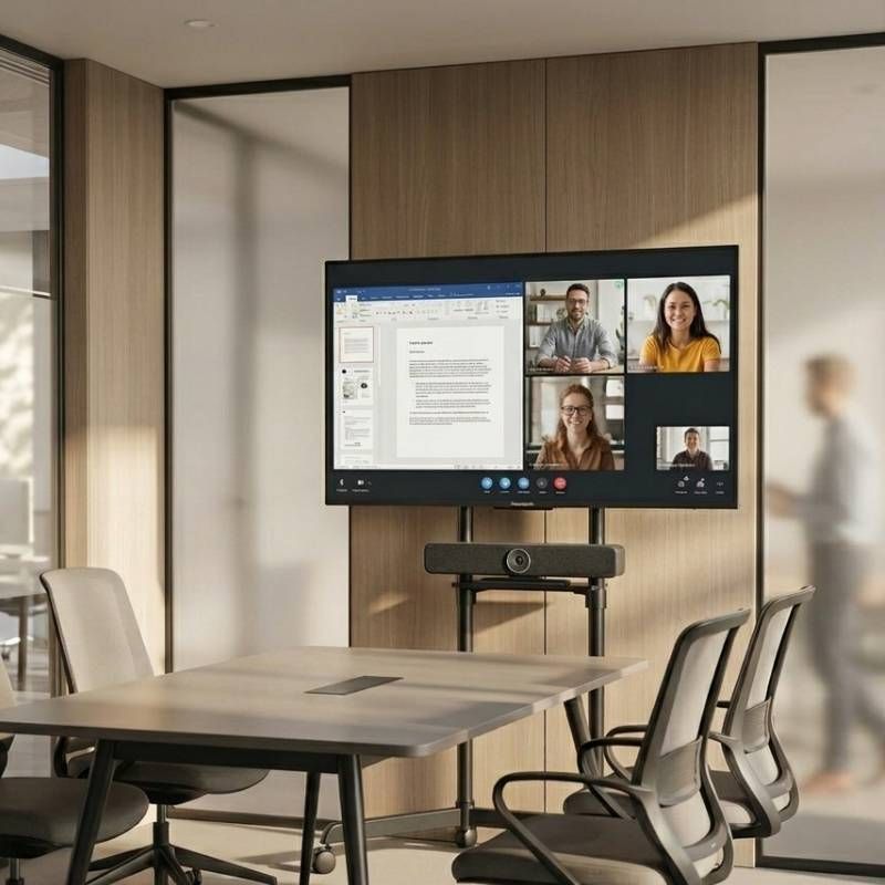 Cleyver BAR BYOD Small Room Video Conferencing Kit + mobile stand