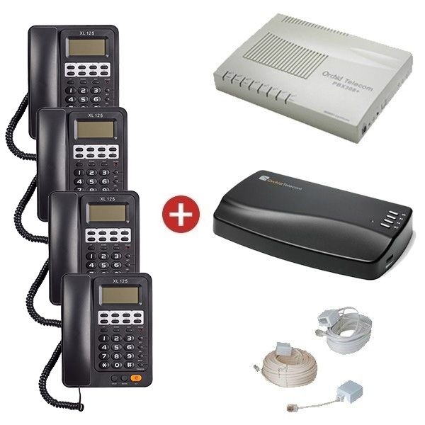 Orchid PBX 308+ Starter Pack + Orchid MOH1 Music on Hold Unit