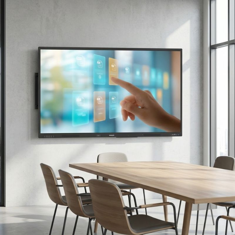 Pack Philips E-Line 65-inch Touchscreen + B-Tech wall mount