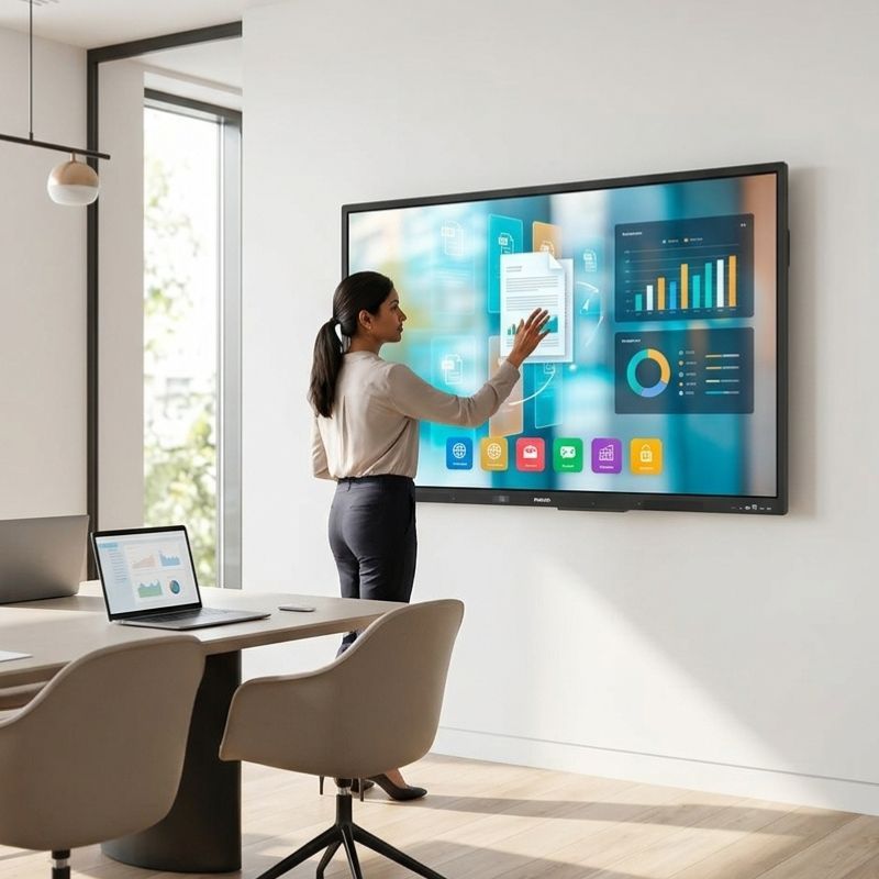 Pack Philips E-Line 75-inch Touchscreen + B-Tech BT8442 wall mount