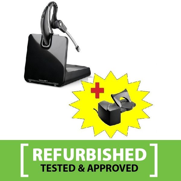 Plantronics CS530 Cordless Headset Refurb + HL10 Handset Lifter 