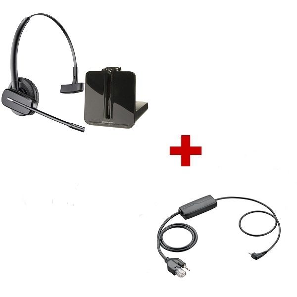 Plantronics CS540 Cordless Headset + APC-45 EHS Cable for Cisco
