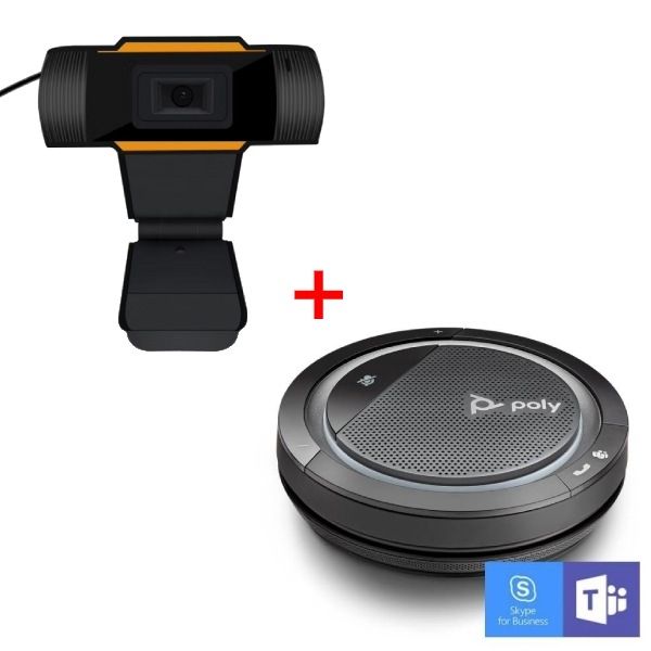 Poly Calisto 5300 USB-A + USB webcam for PC Bundle
