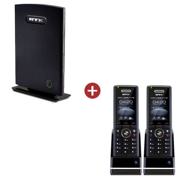 RTX8660 IP DECT Base Station + 2 RTX8630 Handsets