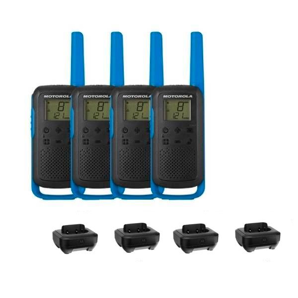 Quad Pack Blue Motorola T62 + 4 Charging Docks