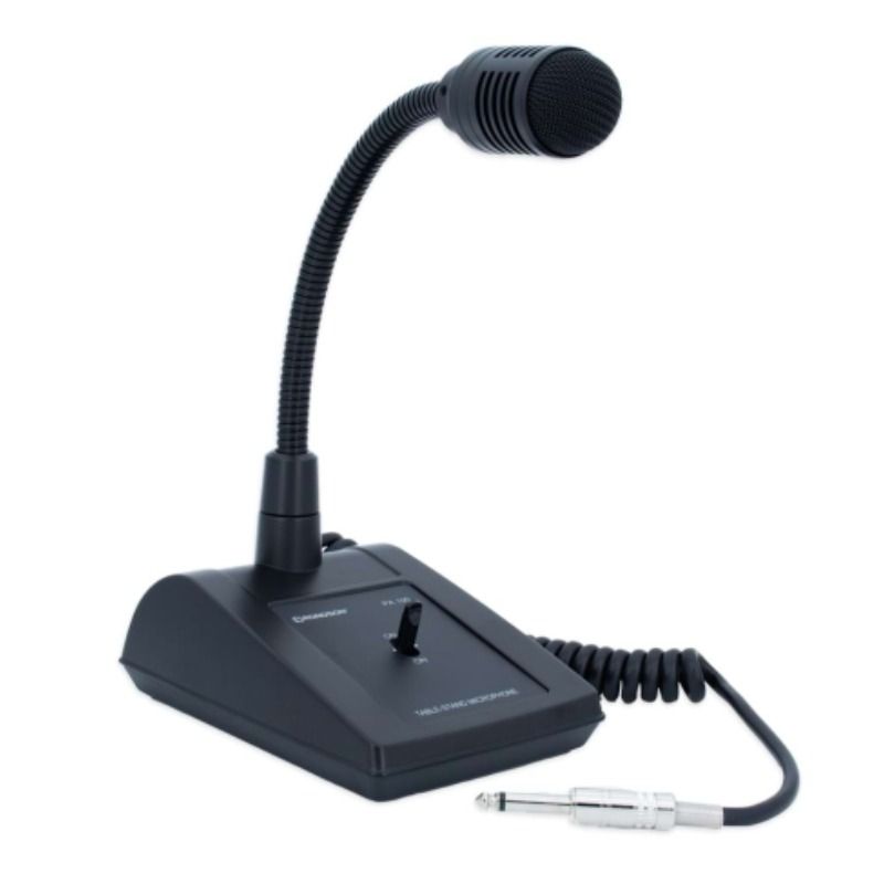 Dynamic microphone stand with asymmetrical 6.35 mm jack