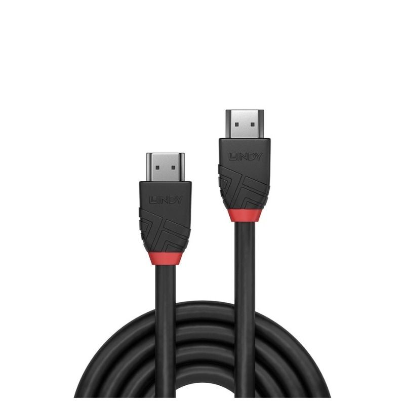 Lindy 2m High Speed HDMI Cable, Black Line