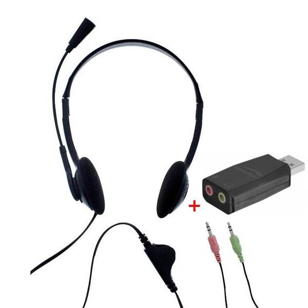 T'nB First Headset Double Jack with USB adapter