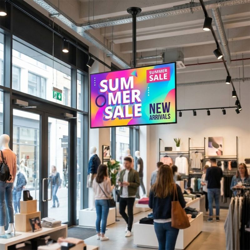 iiyama ProLite LH5560UHS-B2AG 55" Display + Neomounts FPMA-C340BLACK ceiling mount