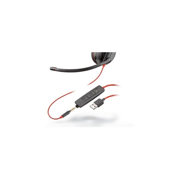 Cable Jack to USB for Plantronics Blackwire 215/225
