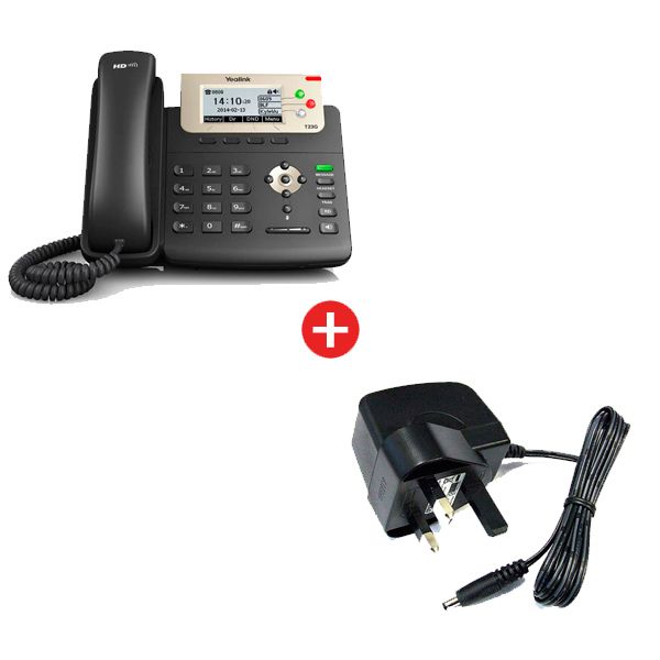 Yealink SIP-T23G VoIP Desktop Phone + Power Supply