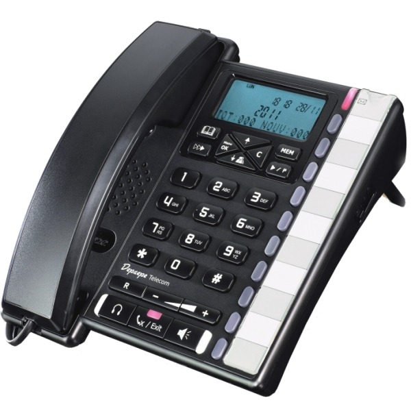 Depaepe Premium 300 Analogue Desktop Phone Black