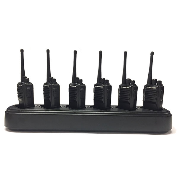 Pack of 6 Dynascan L88 two-way radios + chargers