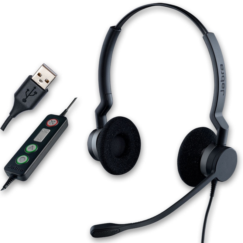 Jabra BIZ 2300 USB Duo Corded PC Headset