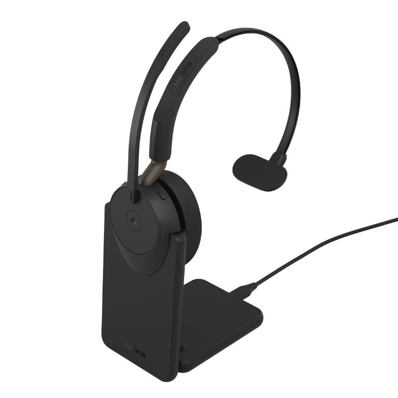 Jabra Evolve3 65 Mono USB-A MS with charging stand