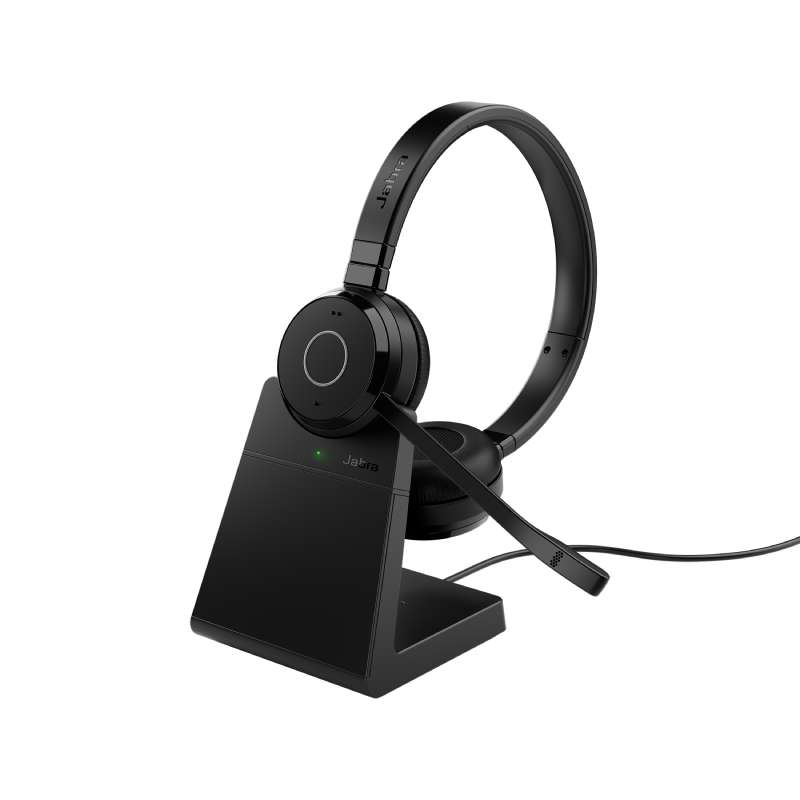 Jabra Evolve 65 TE USB-A MS Stereo with Charging Stand