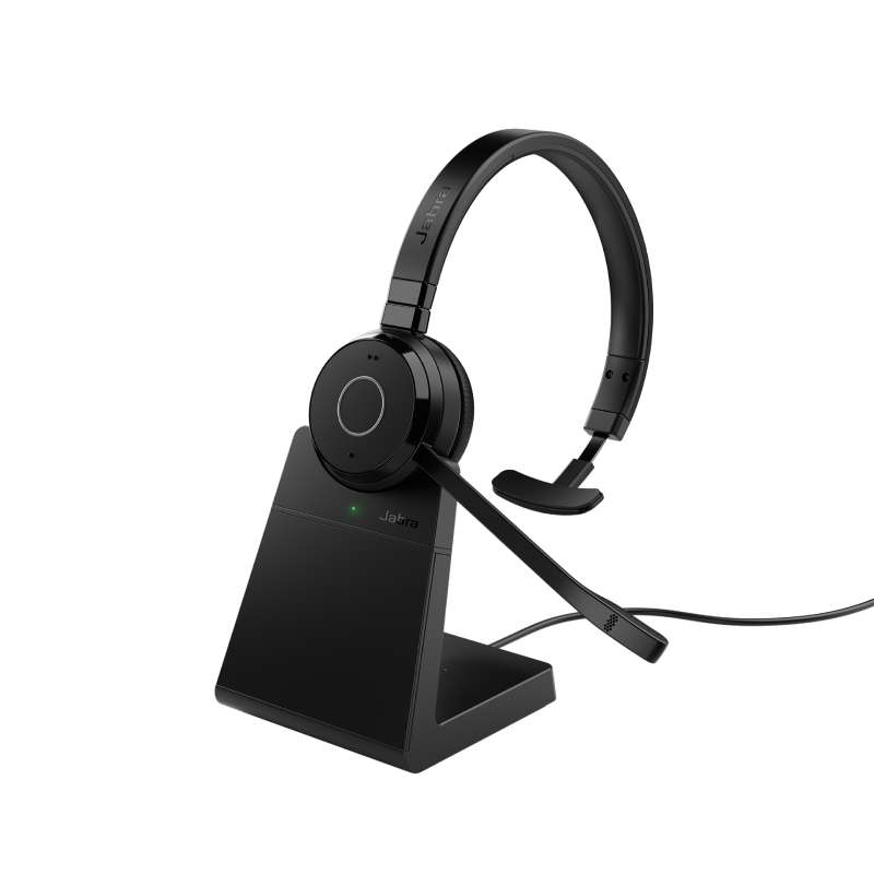 Jabra Evolve 65 TE USB-A UC Mono with Charging Stand