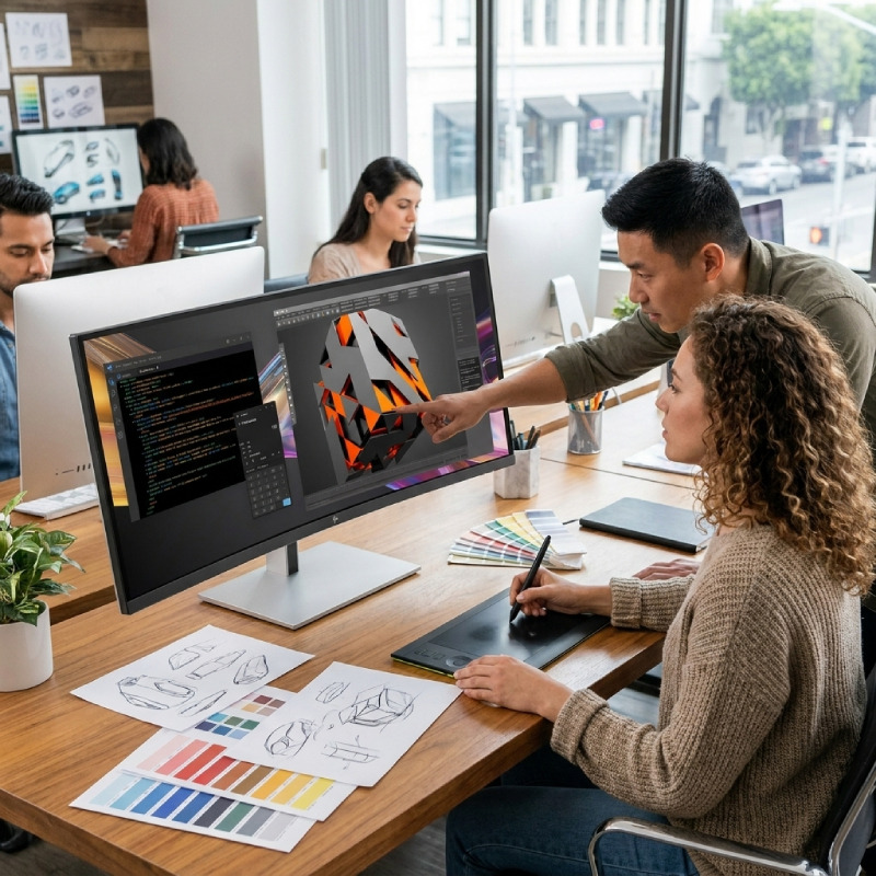 HP Series 7 Pro 37.5-inch Curved WQHD+ Monitor