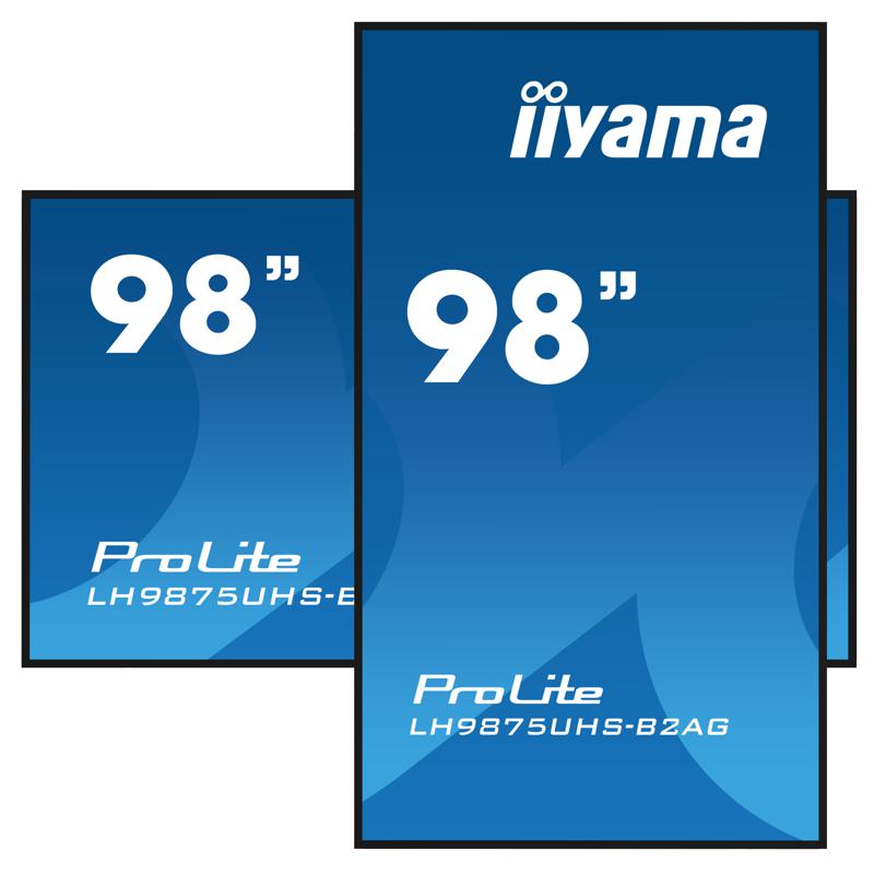 Iiyama prolite lh9875uhs-b2ag | 247,7 cm (97,5") | 4k | ips | 60hz | monitor 1 Iiyama prolite lh9875uhs-b2ag | xl digital signage display komponentko