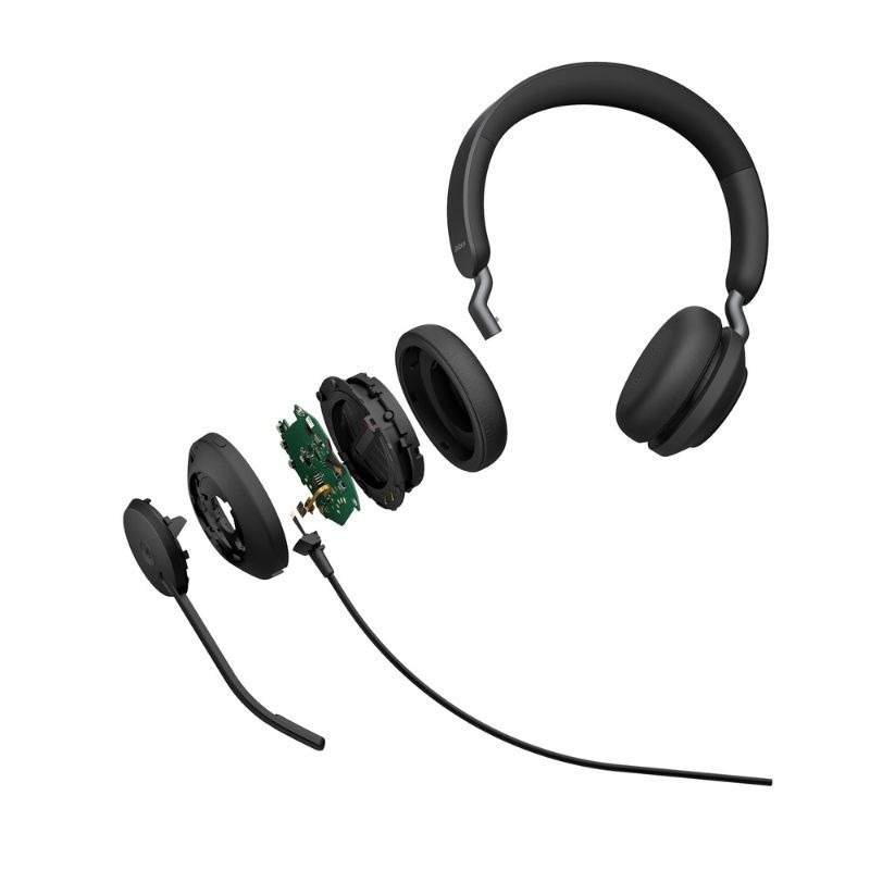 Jabra Evolve2 40 SE USB C/A MS Stereo | Wired dual connection headset