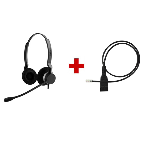 Jabra BIZ 2300 Duo QD + Jabra QuickDisconnect Cable