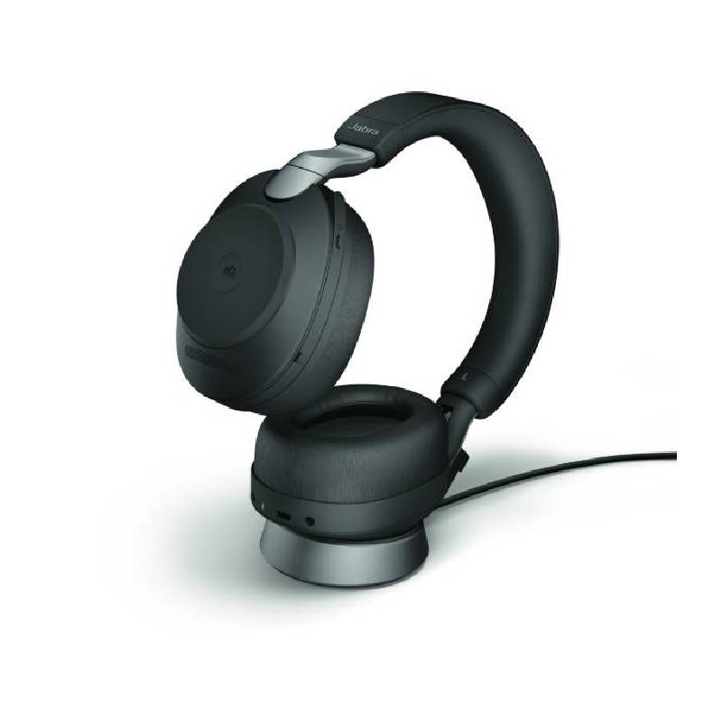 Jabra Evolve2 85 MS Stereo with charging stand - Black