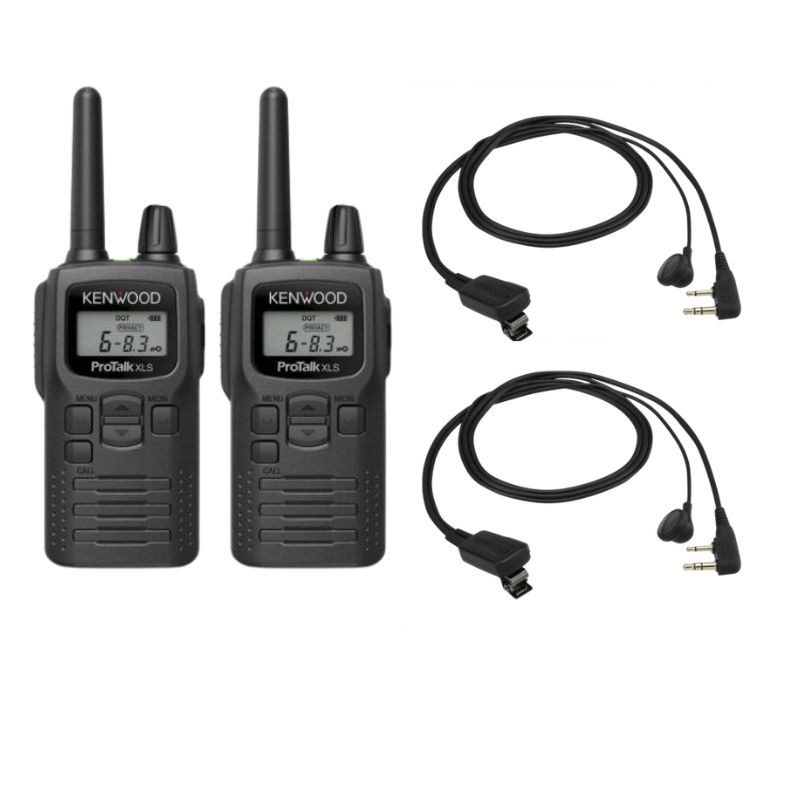 Pack 2x Kenwood PKT-300E + 2x Clip microphone with earpiece
