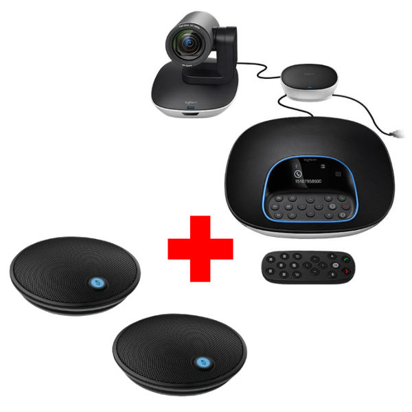 Logitech Group + 2 expansion microphones pack