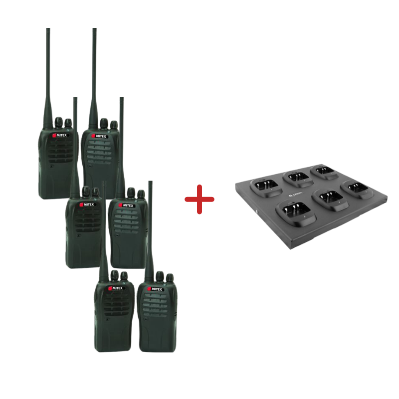 Mitex General Six Pack + 6-Way Charger