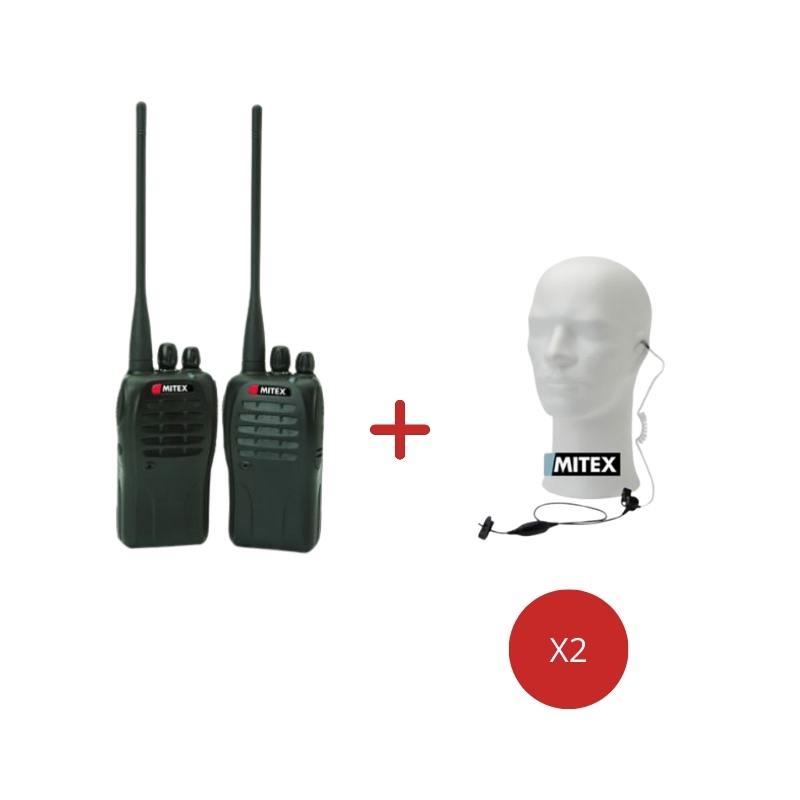 Mitex General Twin Pack + 1-Wire Earpiece