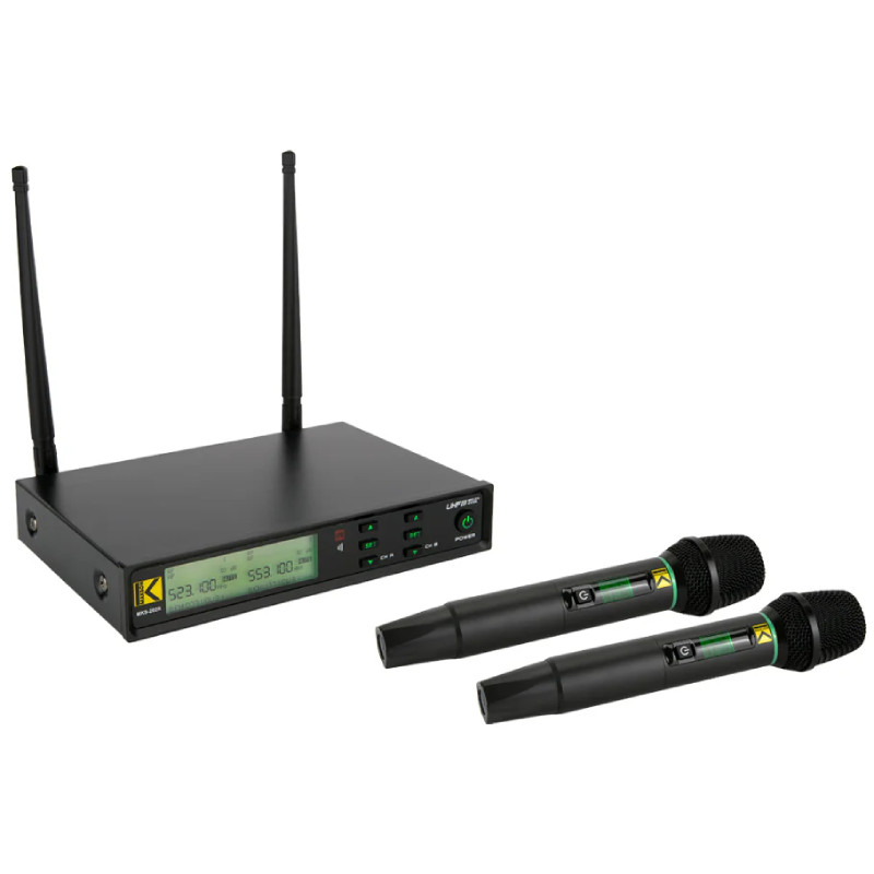 Makson MKS-202R dual-handheld RF microphone