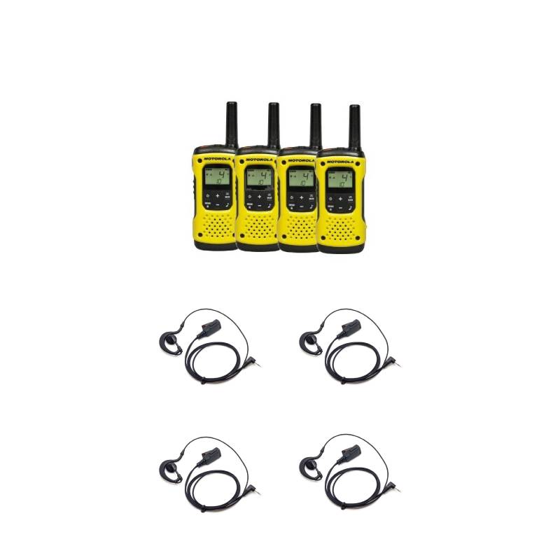 Motorola T92 H2O Quad Pack and 4 Contour Kits BR1708