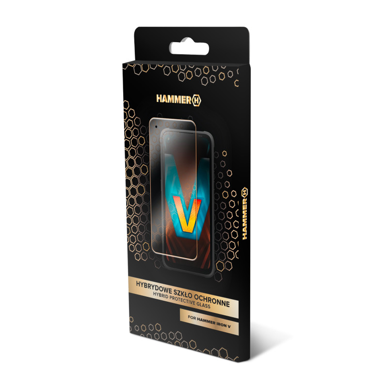 Hammer hybrid tempered glass for Iron V