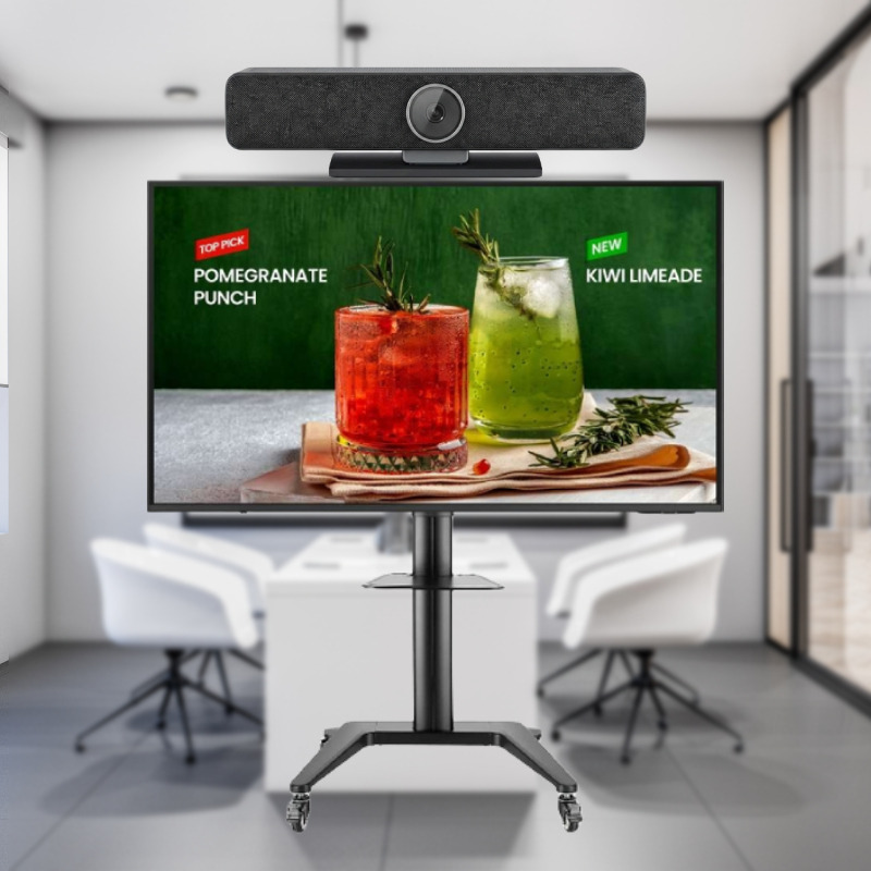 CLEYVER BAR BYOD Small Room Video Conferencing Kit with mobile stand