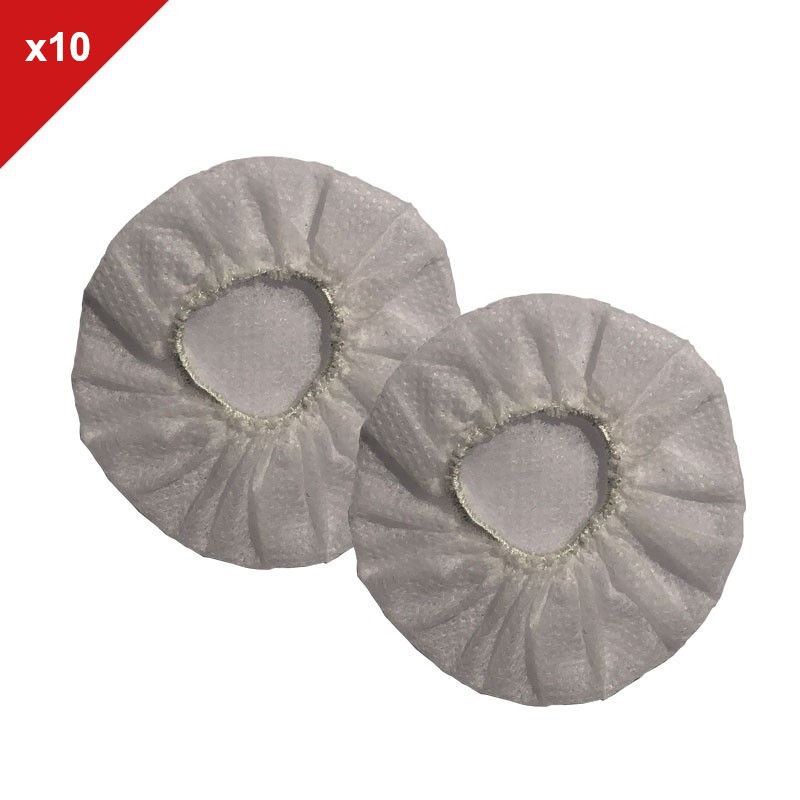 White disposable pads - 10 pairs