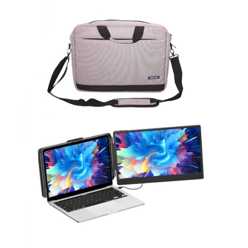 Cleyver 14" screen extension for PC/Mac + PC case