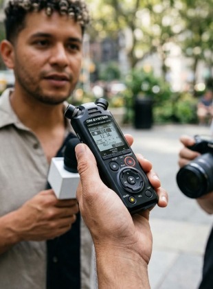 OM System LS P5 96 kHz 24 Bit PCM Recorder - Onedirect