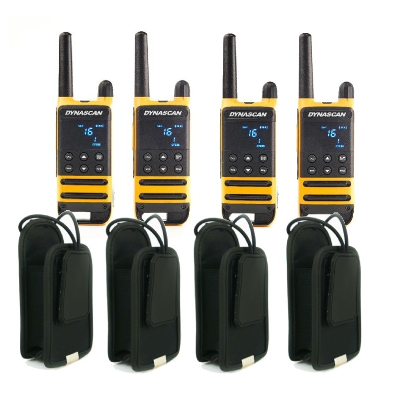 Dynascan P19 + cases with clips 4-pack