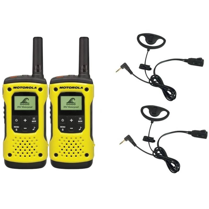 Pack of 2 x Motorola T92 with 2 x D-Shaped Earpieces