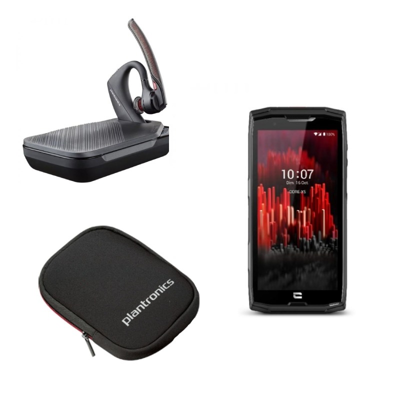 Pack Plantronics Voyager 5200 UC - V2 + Carrying Case +