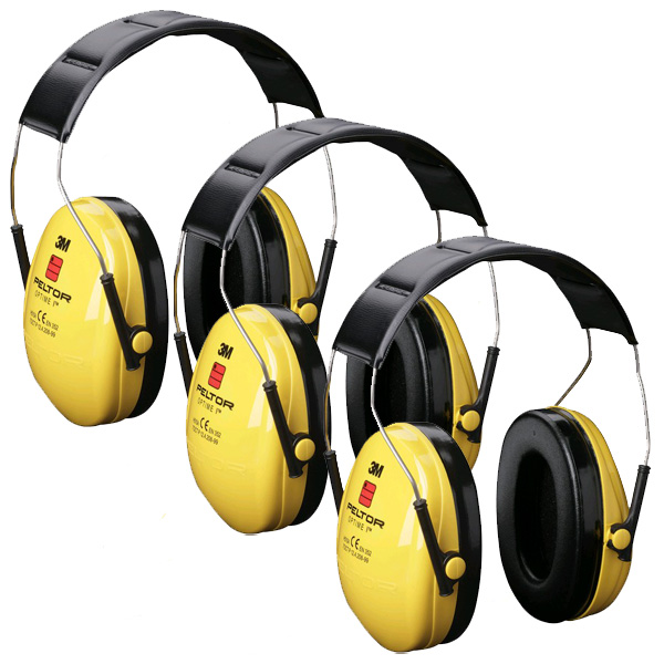 3M Peltor Optime I Ear Muffs - Three Pack