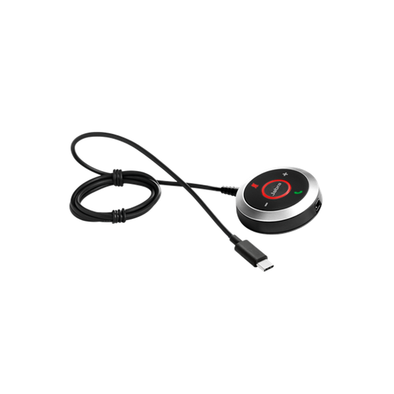 Jabra Evolve 40 Wired On-Ear Headset With USB Adapter – Excellent Refurbished (Black/Orange)