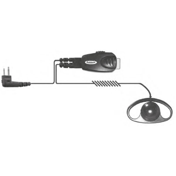 Headset with Motorola 2-pin